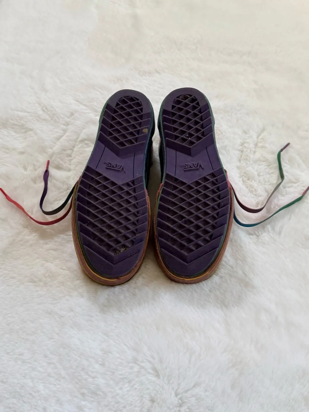 VANS Women’s 5 Old Skool Stacked Glitter Sneakers • Platform Suede Canvas Shoes - Picture 7 of 16